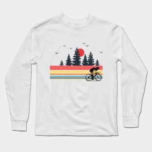 Vintage Retro Bicycle Cycling Mountain Bike Outdoor Cyclist Long Sleeve T-Shirt